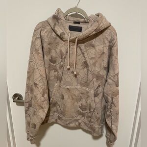 Abercrombie Cropped Popover Hoodie - Size Men’s XL - Camo